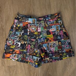 Blackmilk Star Wars Print High Waist Shorts